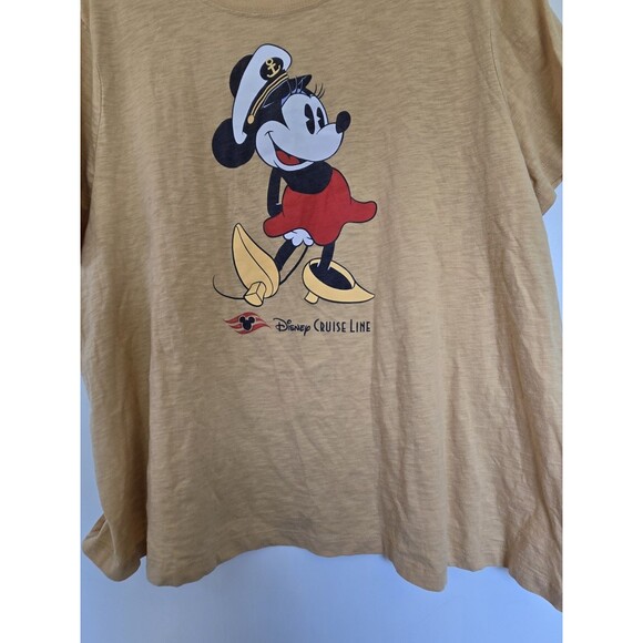 Disney T-shirt Womens Plus 3X Brown Minnie Mouse Cruise Line Travel Casual - Picture 3 of 5